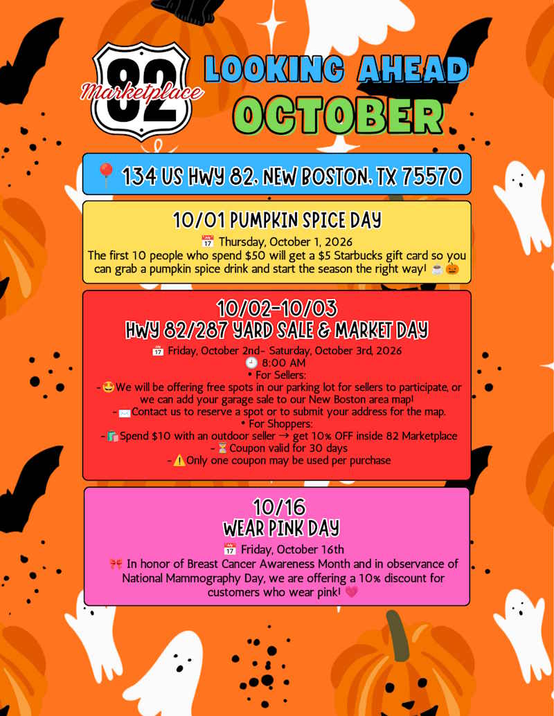October 2026 - 82 Marketplace Events