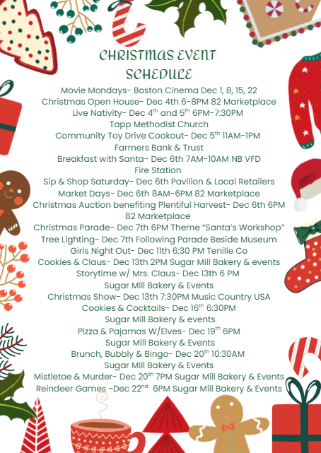 Christmas Events Schedule Christmas Event Schedule