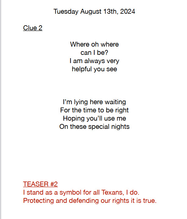 Treasure Hunt Tuesday Treasure Hunt Tuesday