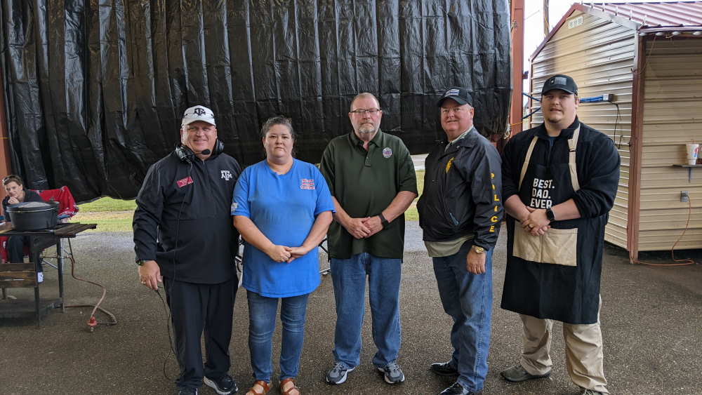 Tim Graham, Chamber President, Mike's Repair Service, New Boston Police Dept and McKinney Family - Bragging Rights to McKinney for 1st Place Chili Cookoff Winners