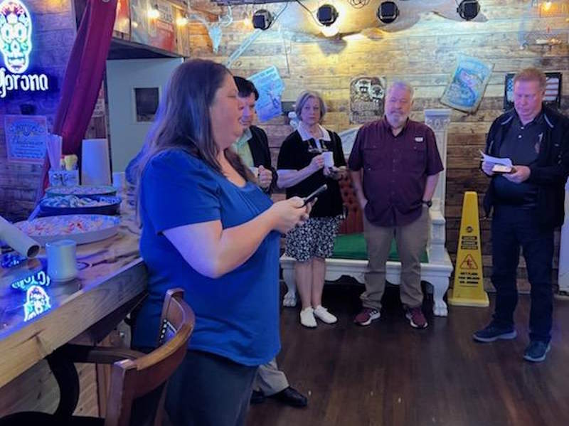 Chamber President Kayla Simmons Welcoming eveyone