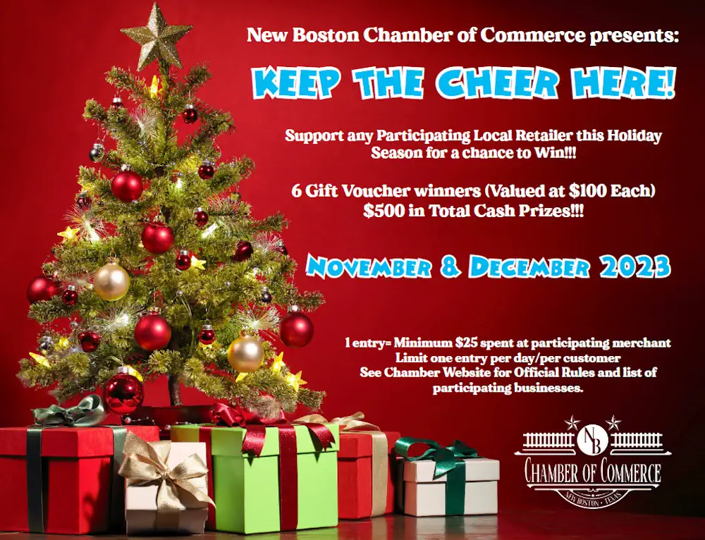 Keep the Cheer Here - New Boston Chamber of Commerce Contest Keep the Cheer Here