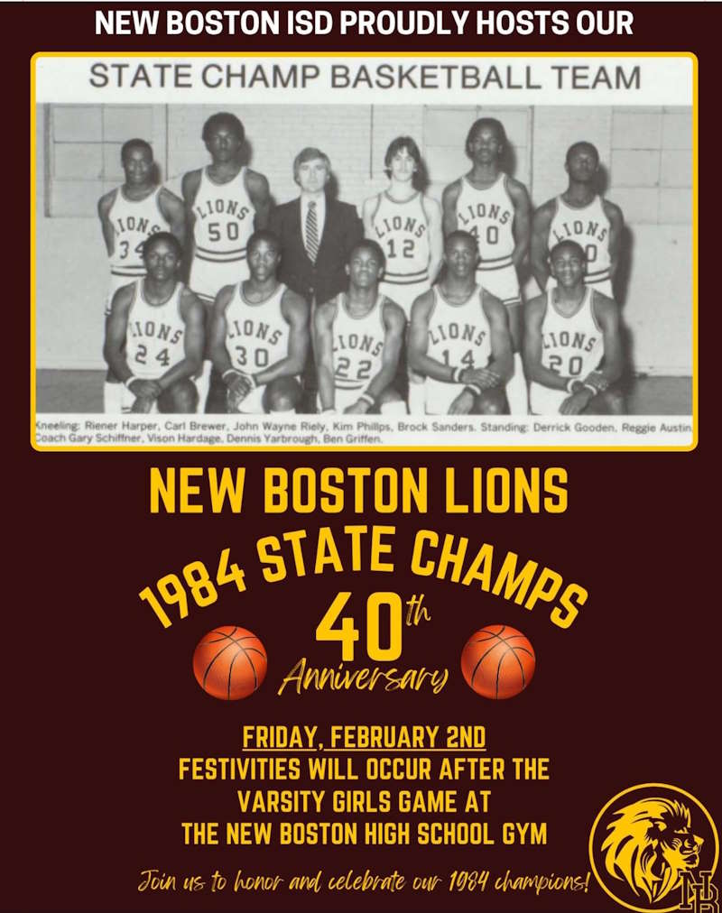 1984 New Boston Lions State Champs 1984 New Boston Lions State Champs
