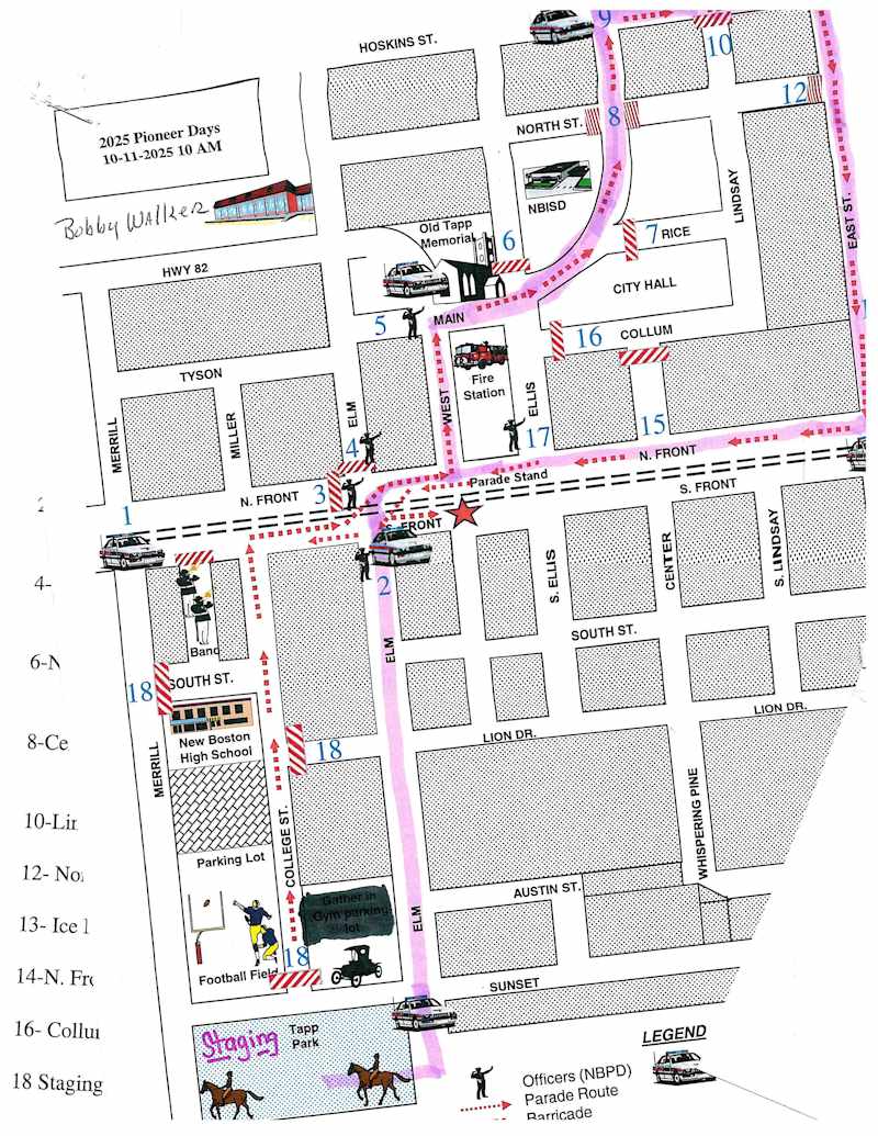 2025 Pioneer Days Parade Route