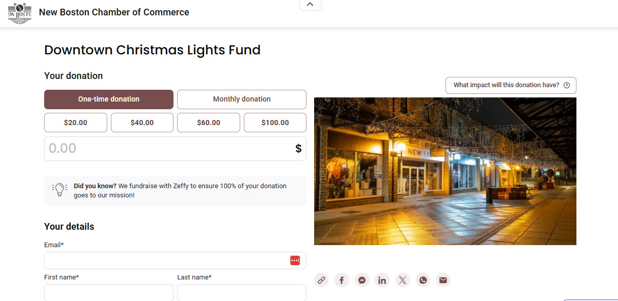 Zeffy-Christmas Light Fund Raising