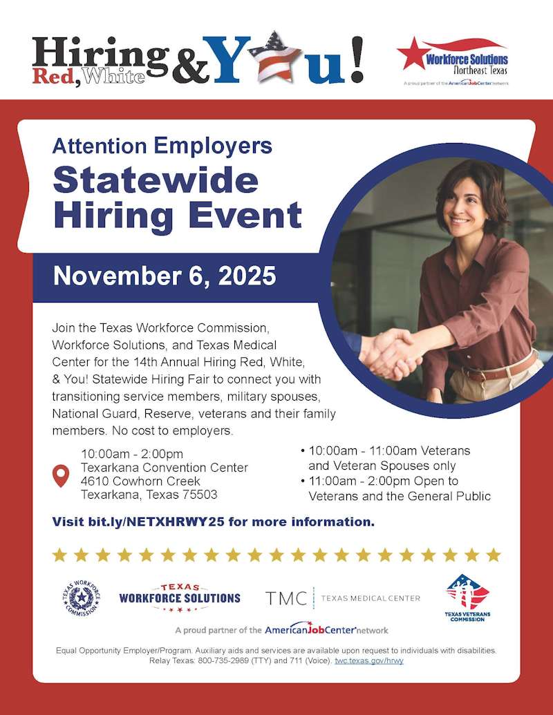 Texas Workforce Solutions Nov 6 Event