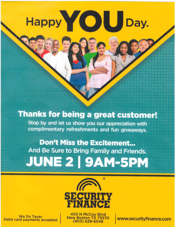 Security Finance June You day Security Finance June You day