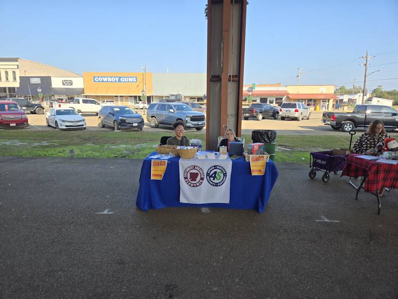 Vendors getting ready for the Sip & Shop at the Pavilion