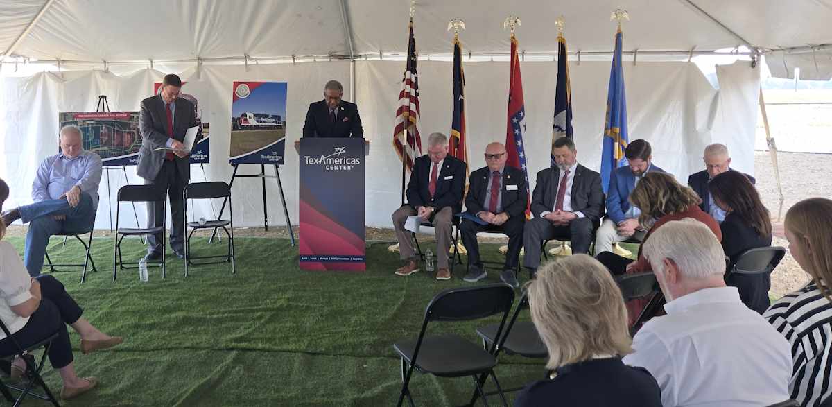 Dennis Washington leading the invocation