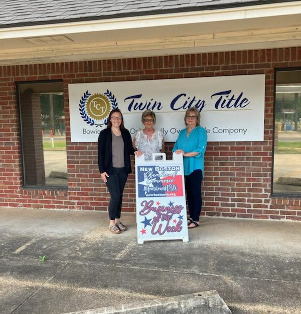 Twin City Title, 300 E Hoskins, New Boston, TX 75570.