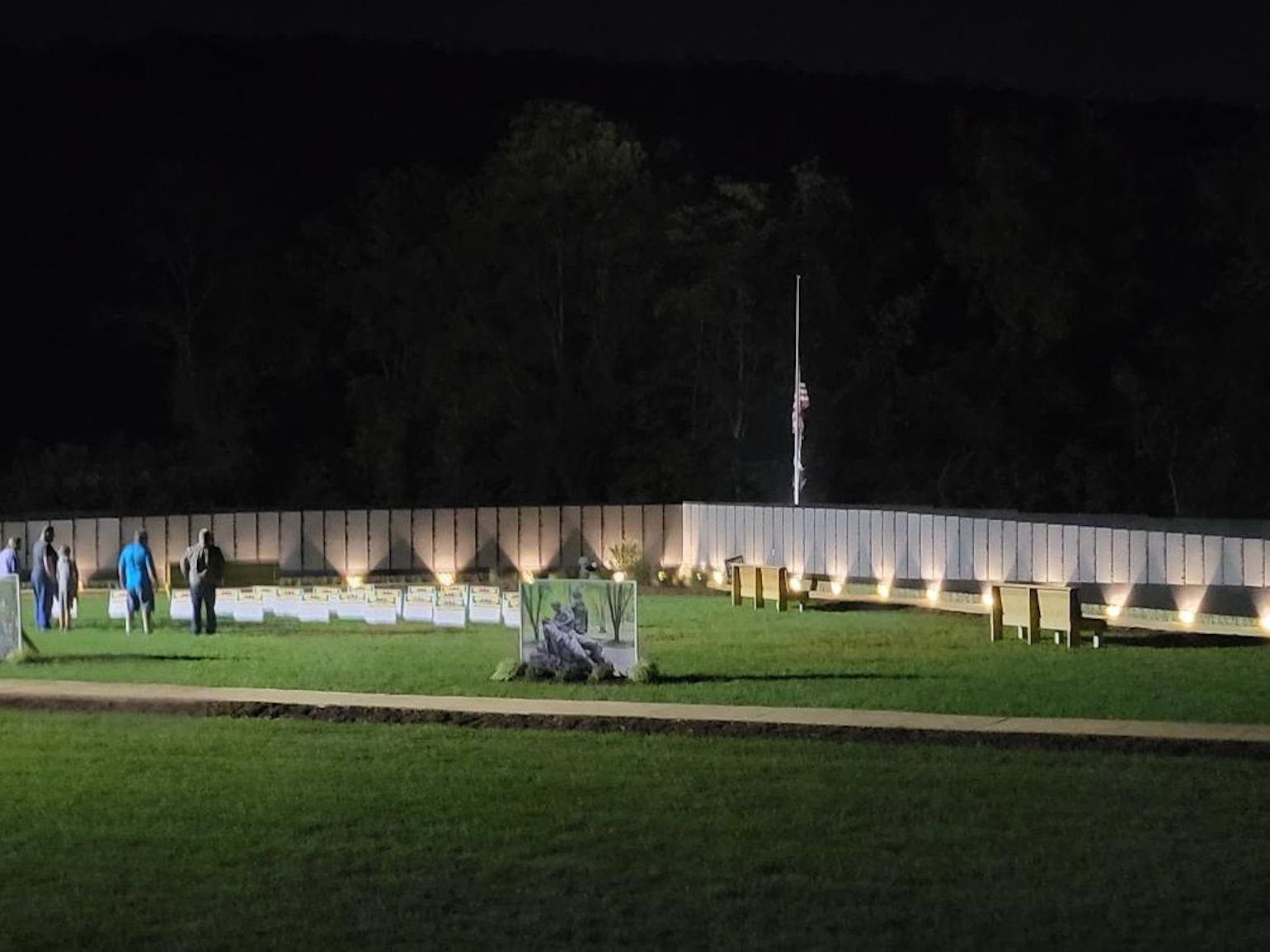 The Moving Wall at Night