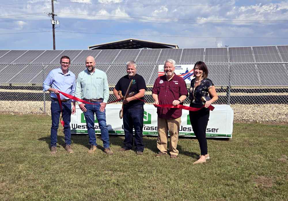 West Fraser Ribbon Cutting Ceremony for their Solar Farm West Fraser Ribbon Cutting Ceremony for their Solar Farm
